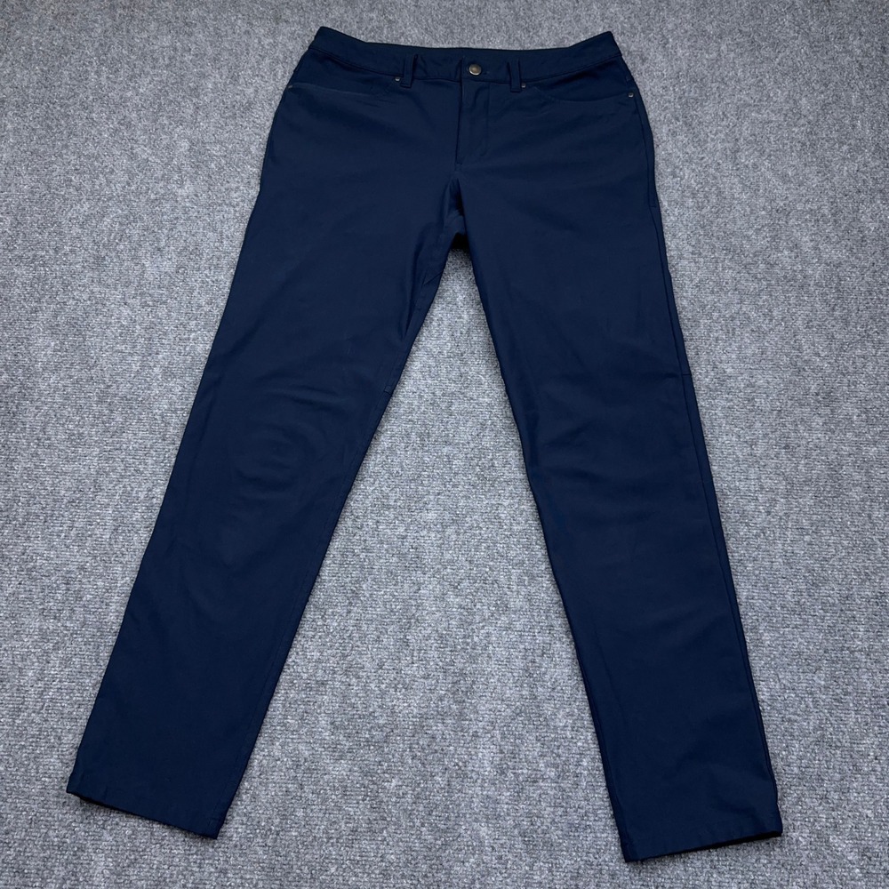lululemon ABC Pant Slim *Warpstreme Men's 32x31 True Navy Stretch Tech Golf